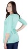 MijaCulture - 2 in1 Maternity and nursing shirt top 3/4 sleeves 7103 Dora II Mint